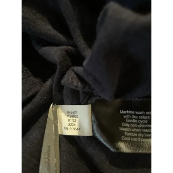 Lane Bryant Woman's Top with Drop Sleeves Size 14/16 Navy Blue Boho Bohemiem - Picture 9 of 9